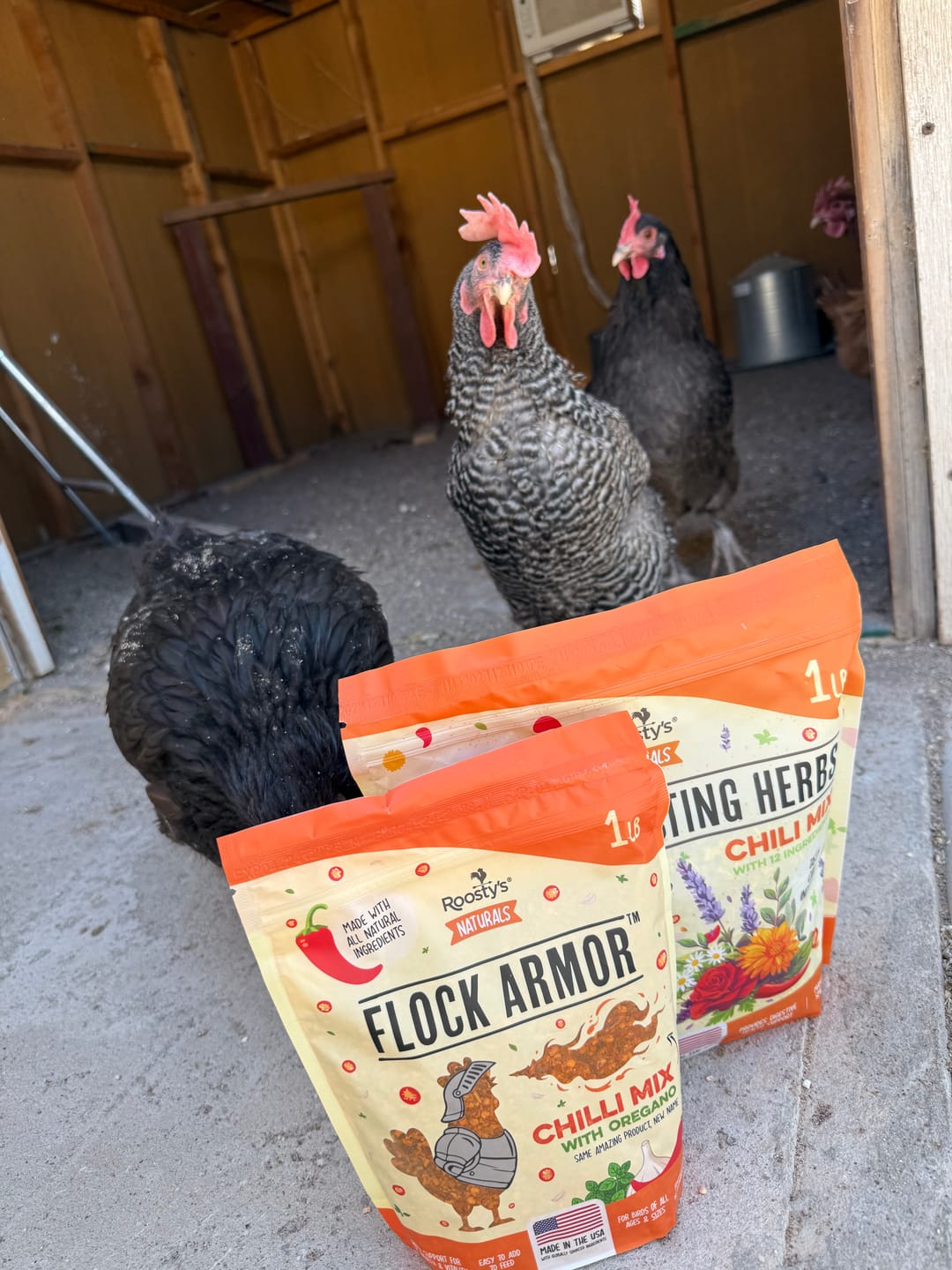Customer photo review of Nesting Herbs - Natural Support for Clean Coops & Healthy Hens