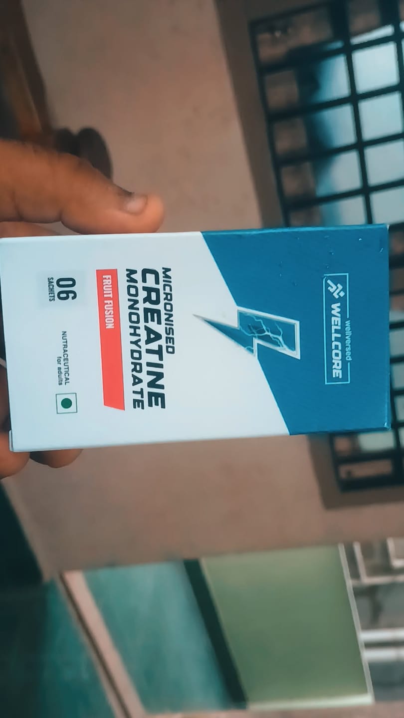 Customer photo review of Wellcore - Pure Micronised Creatine Monohydrate | Fruit Fusion (6 Sachets)
