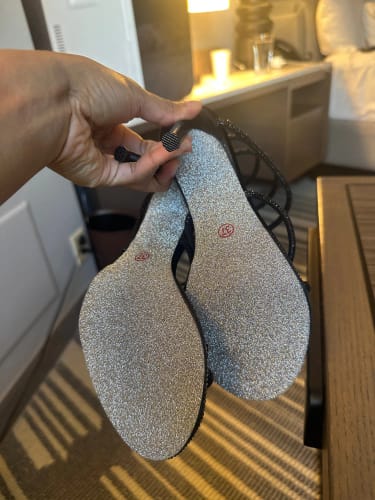 Customer photo review of Diamond strap heel