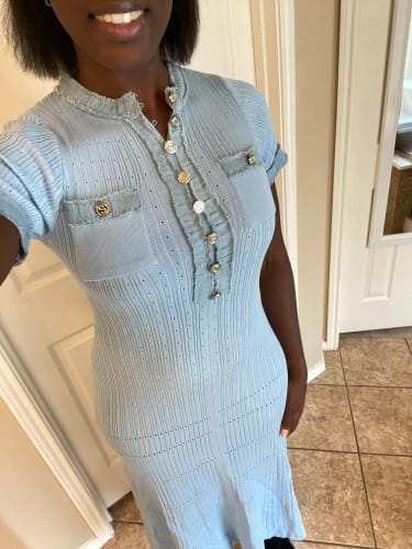 Customer photo review of Sandro jeans dress