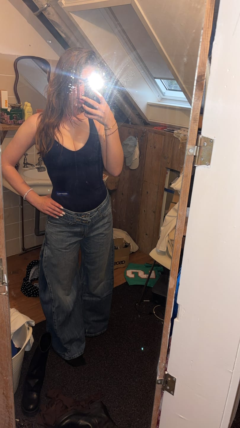Customer photo review of LABEL BODYSUIT NAVY