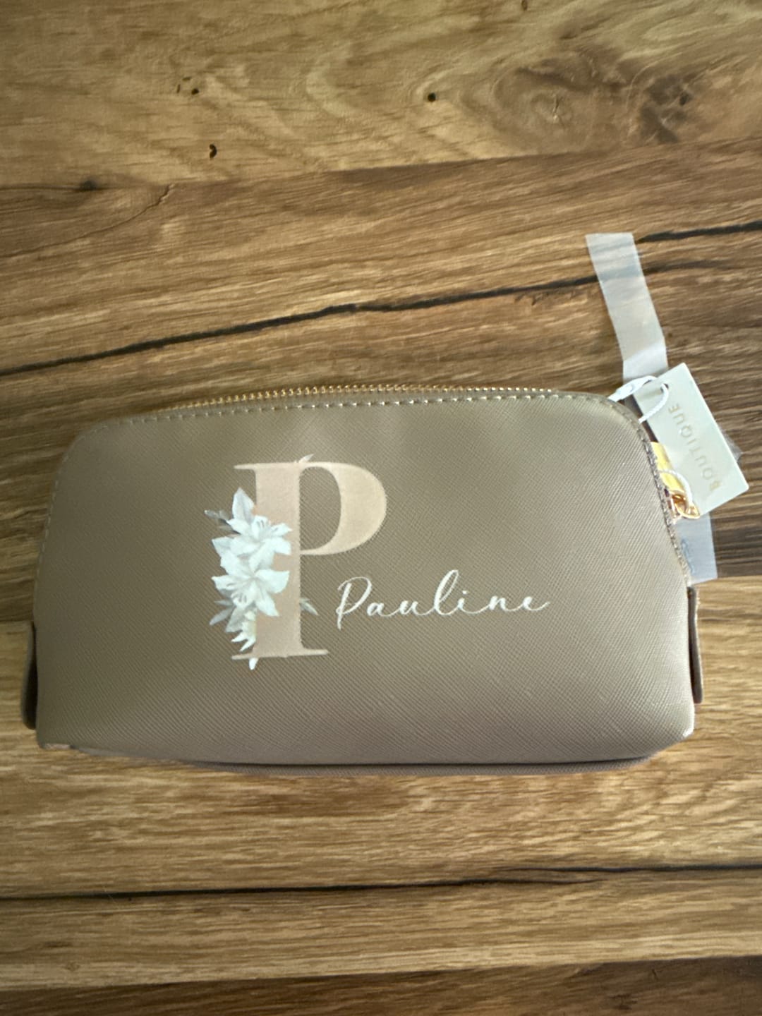 Customer photo review of Deine Initiale - Individuelle PU Kosmetiktasche