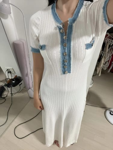 Customer photo review of Sandro jeans dress