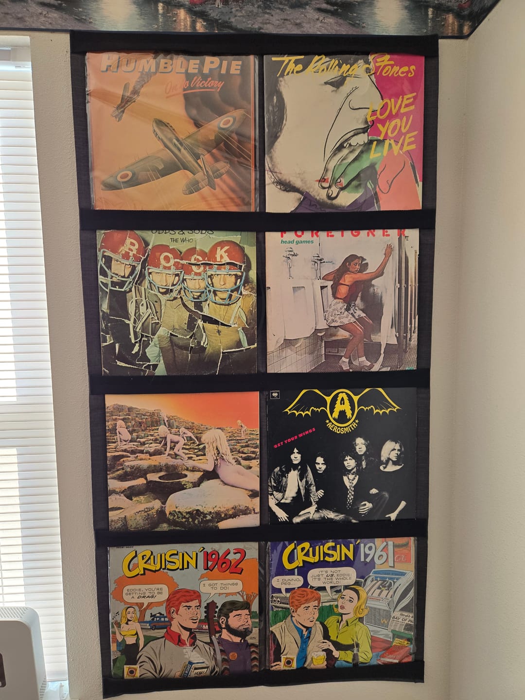 Customer photo review of 12" Vinyl Record Display Frame - LP Wall Storage