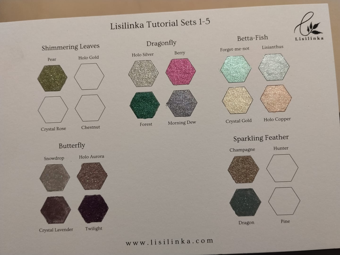 Customer photo review of Tutorial Set 1 - "Shimmering Leaves"
