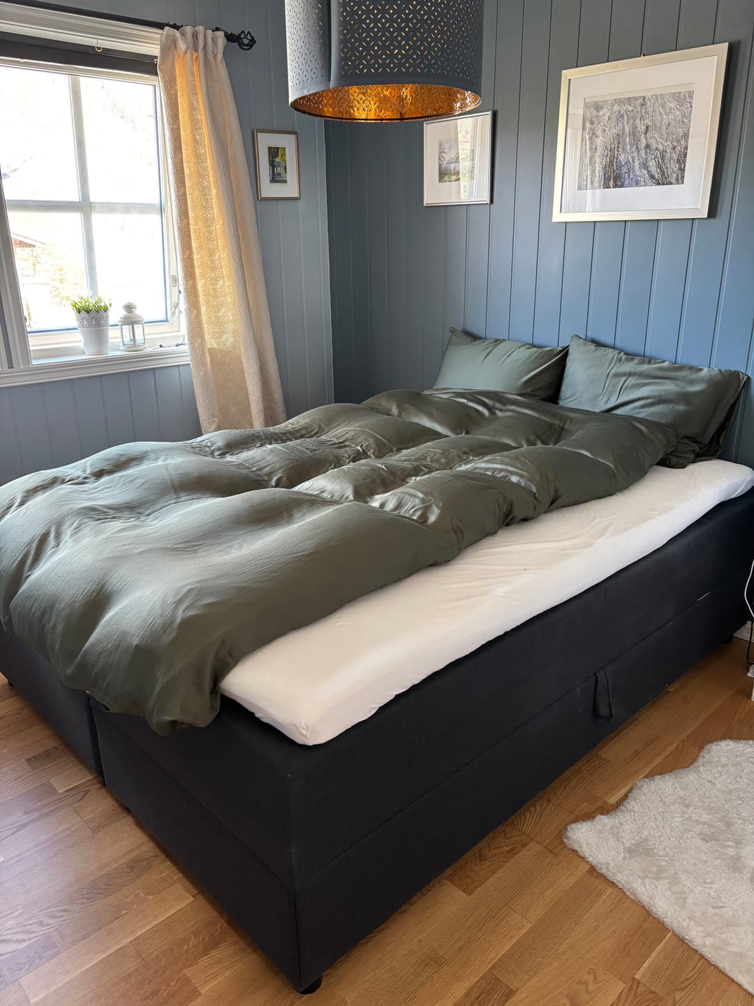 Customer photo review of Putetrekk skogsgrønn - Dobbel