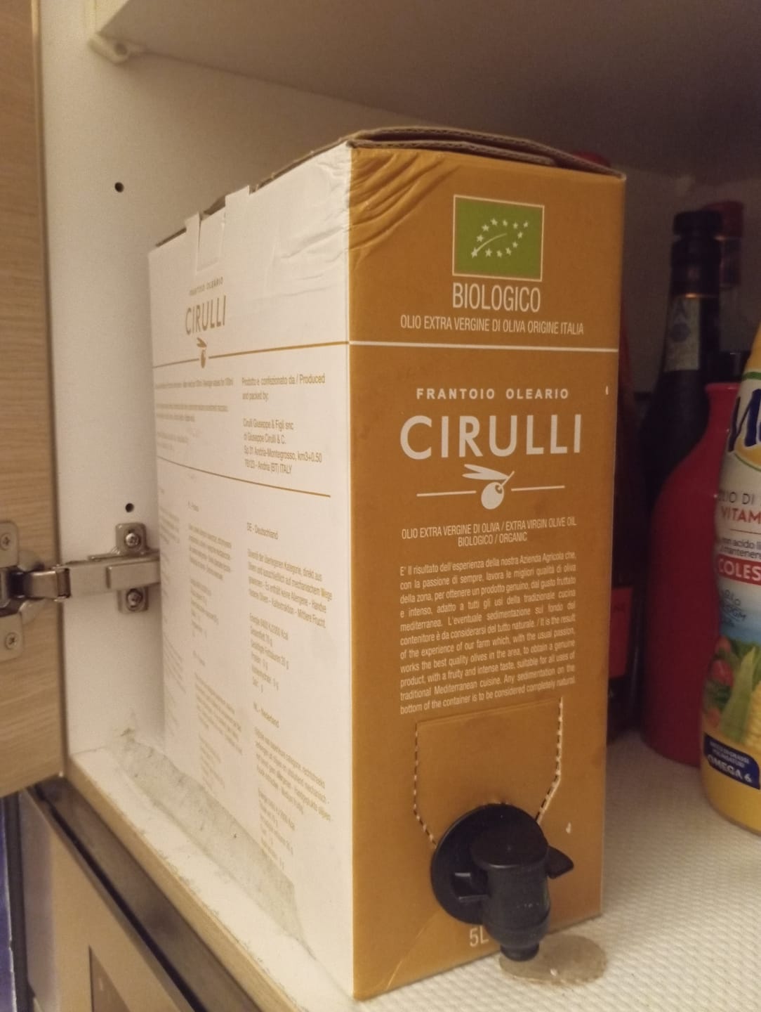 Customer photo review of Bag in box di olio extravergine Biologico • 5 Litri