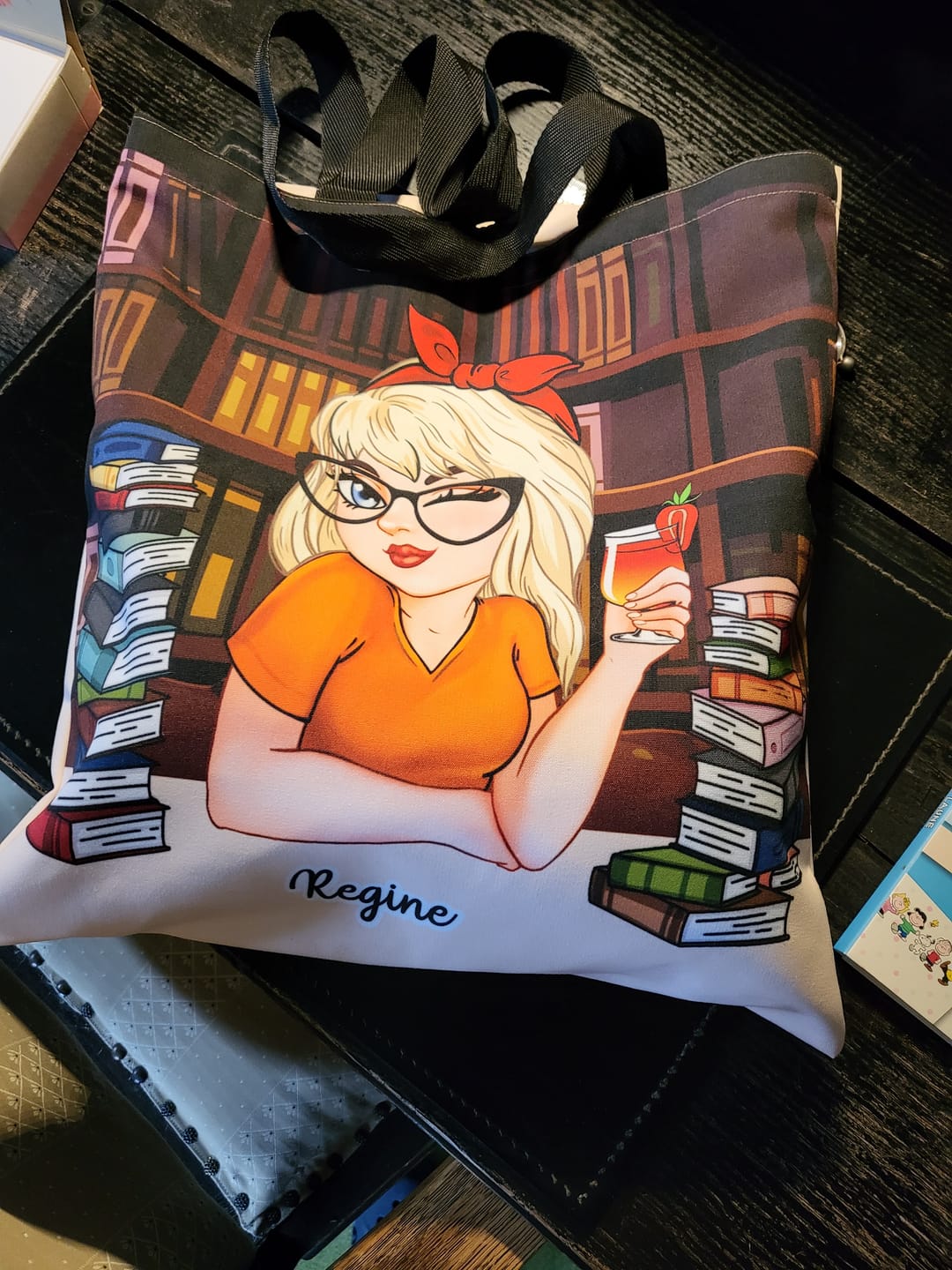 Customer photo review of Bücherliebe - Personalisierte Tragetasche für Buchliebhaberinnen