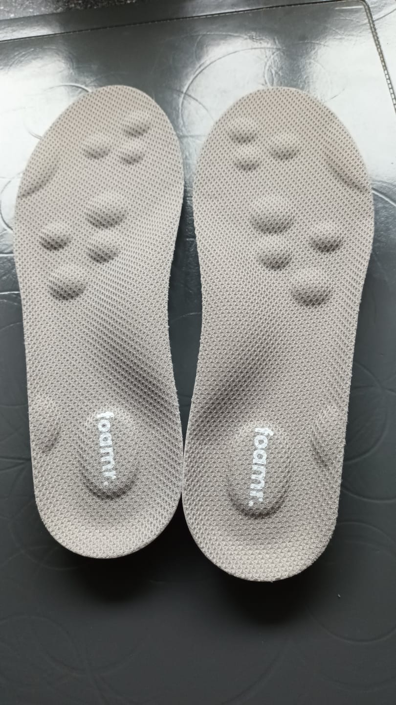Customer photo review of Foamr® Massage-Einlegesohlen – Lindern Fersensporn & Plantarfasziitis