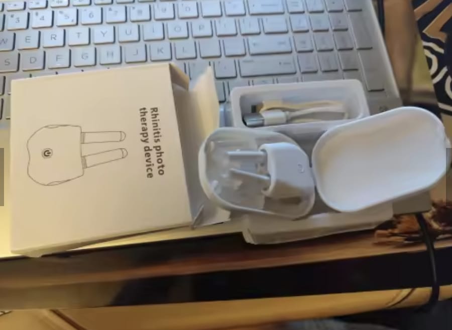 Customer photo review of Nasera™ Terapia Nasal de Luz Roja