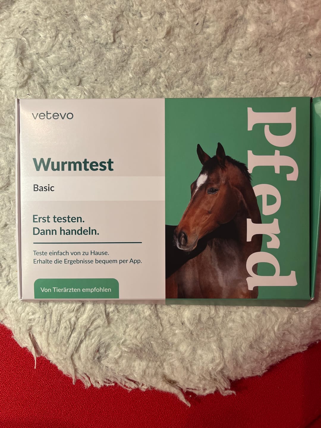 Customer photo review of Wurmtest Basic Pferd