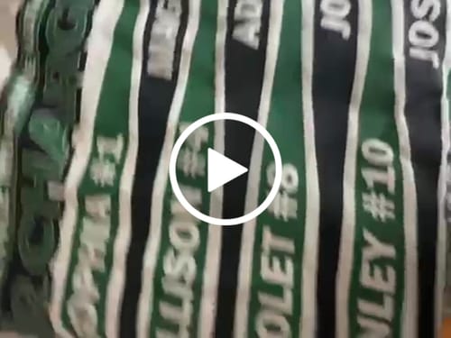 Customer video review of DTF Transfers Upload Your Gang Sheet