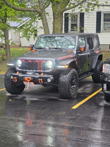 Customer photo review of Jeep Wrangler JK/JL/JT Front Shackle Tab Kit (Rated 10,000-lbs Tensial Strength Tow Point)