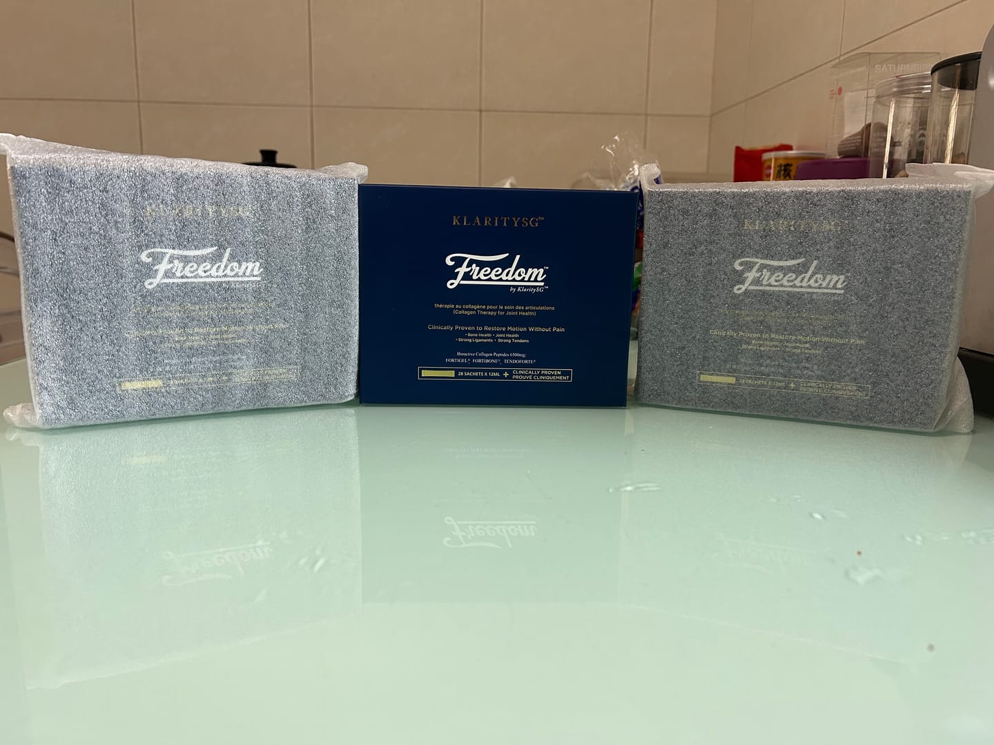 Customer photo review of Freedom by KlaritySGᵀᴹ - Medical Grade Bioactive Collagen Peptides to heal Joint pain