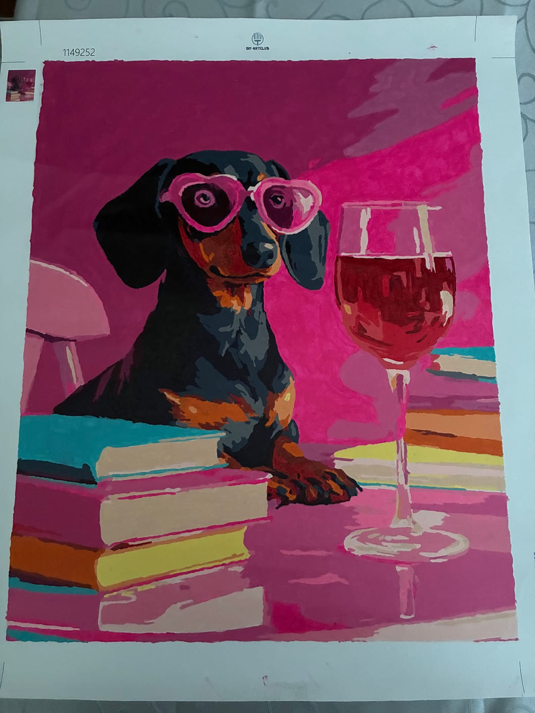 Customer photo review of Happy hour | Paint by Number