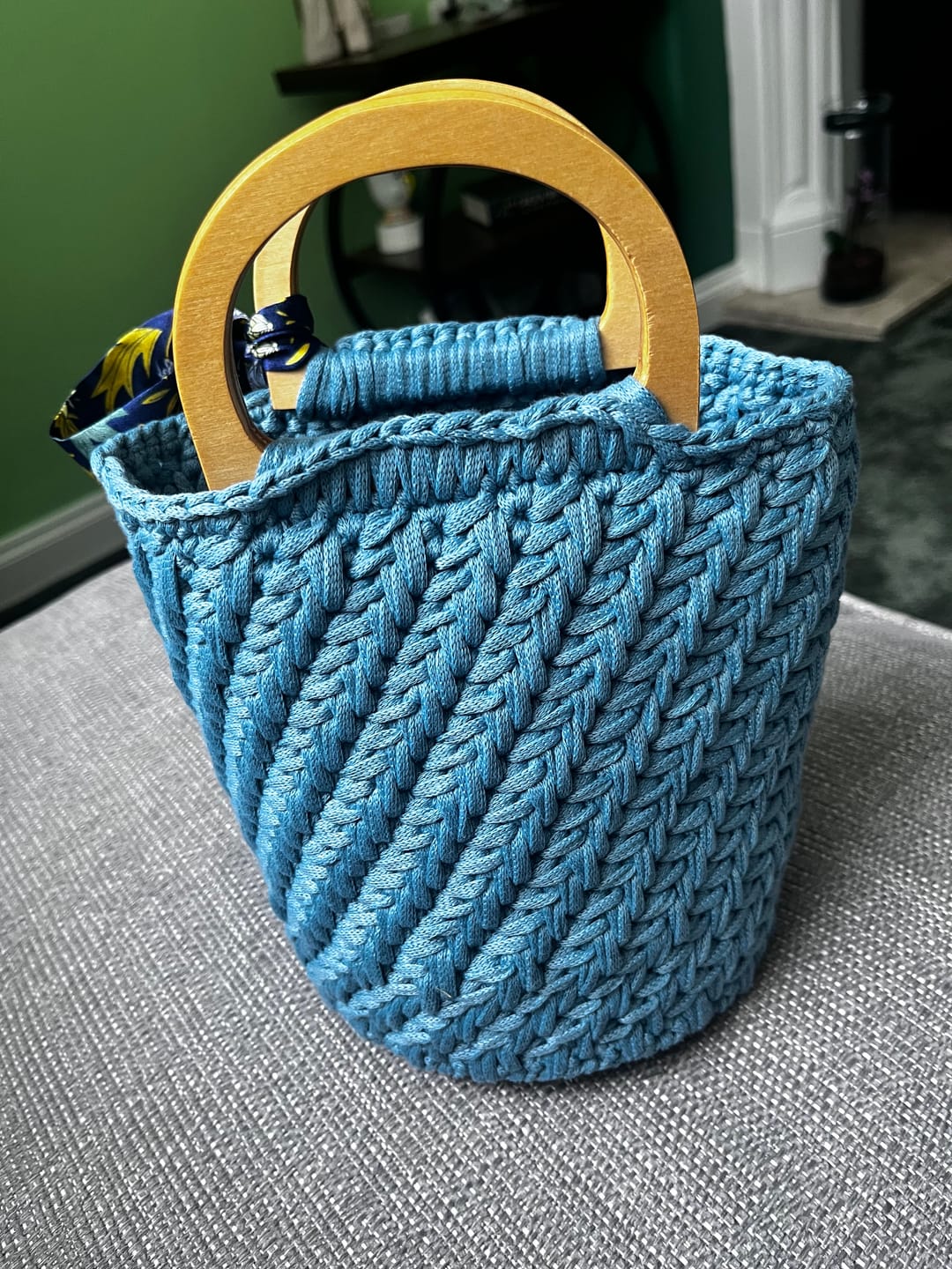 Customer photo review of CrochetPark™  Elegant granny Crochet Bag DIY Kit