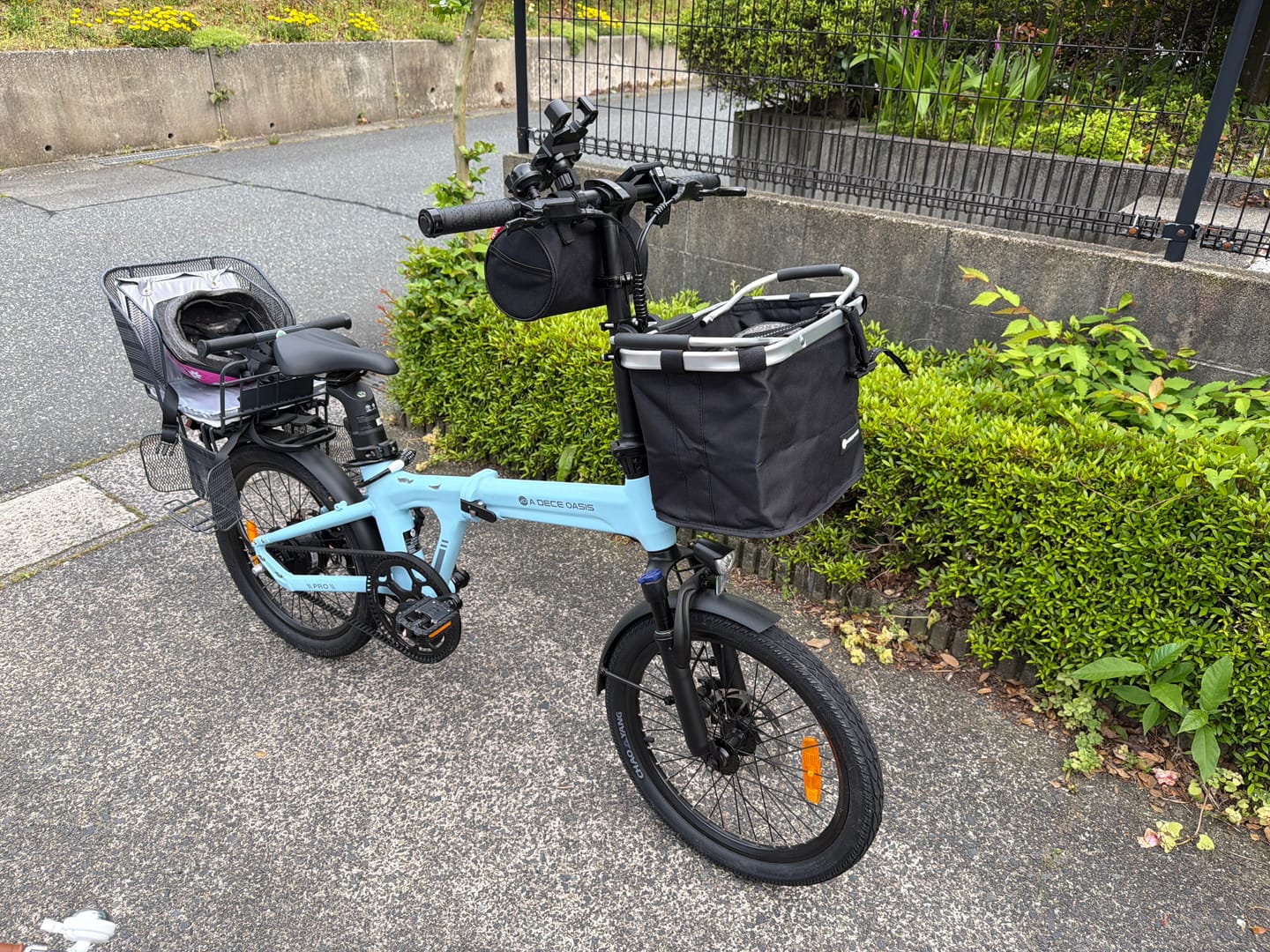 Customer photo review of 取り外し可能な折りたたみ式フロントバスケットバッグ【対応モデル：Air 20、Air 20 Pro、Air Carbon、 Air 20 Ultra】【海外直送 納品期間: 15～25日】