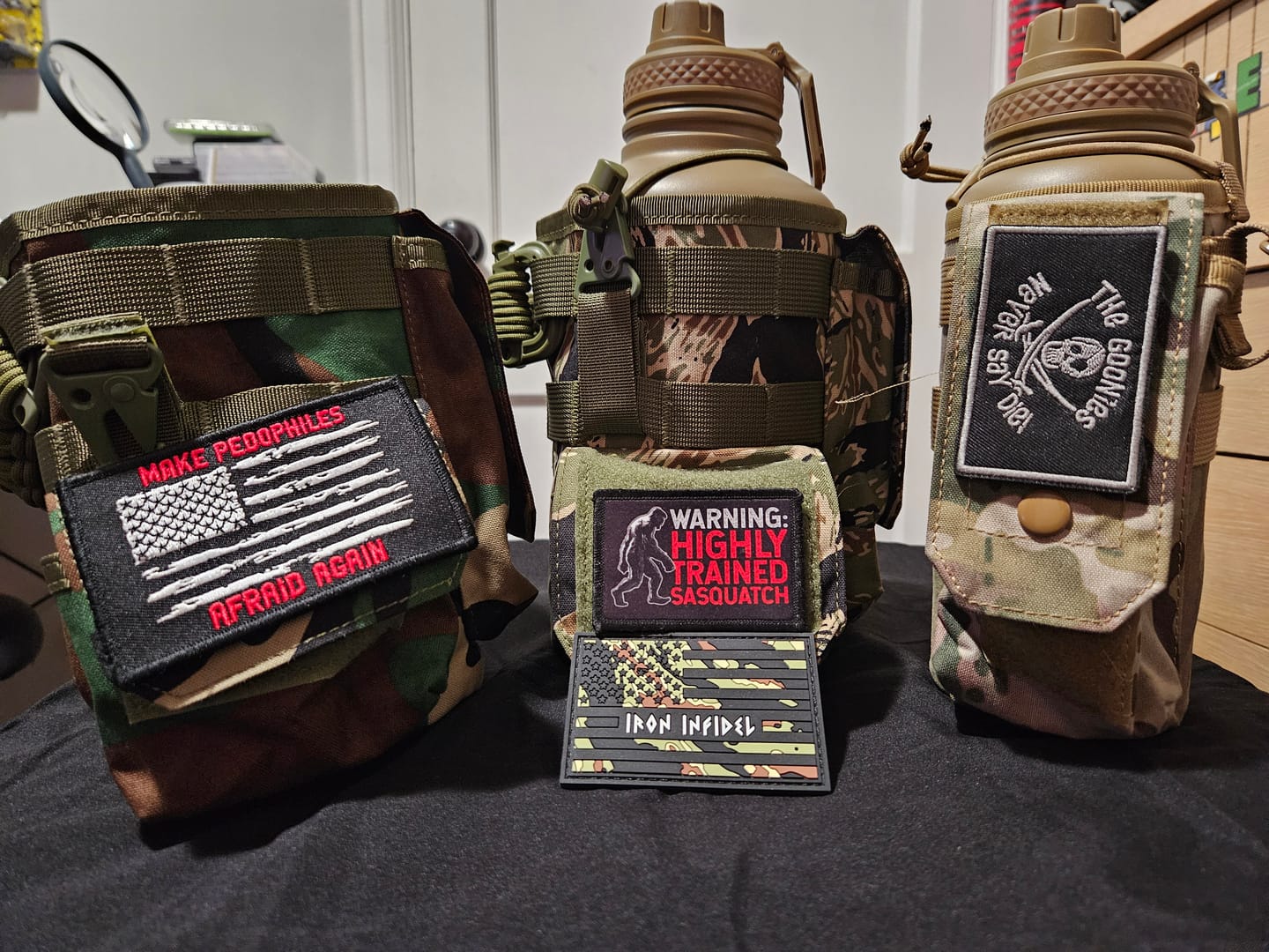 Customer photo review of 64oz Battle Bottle Sleeves