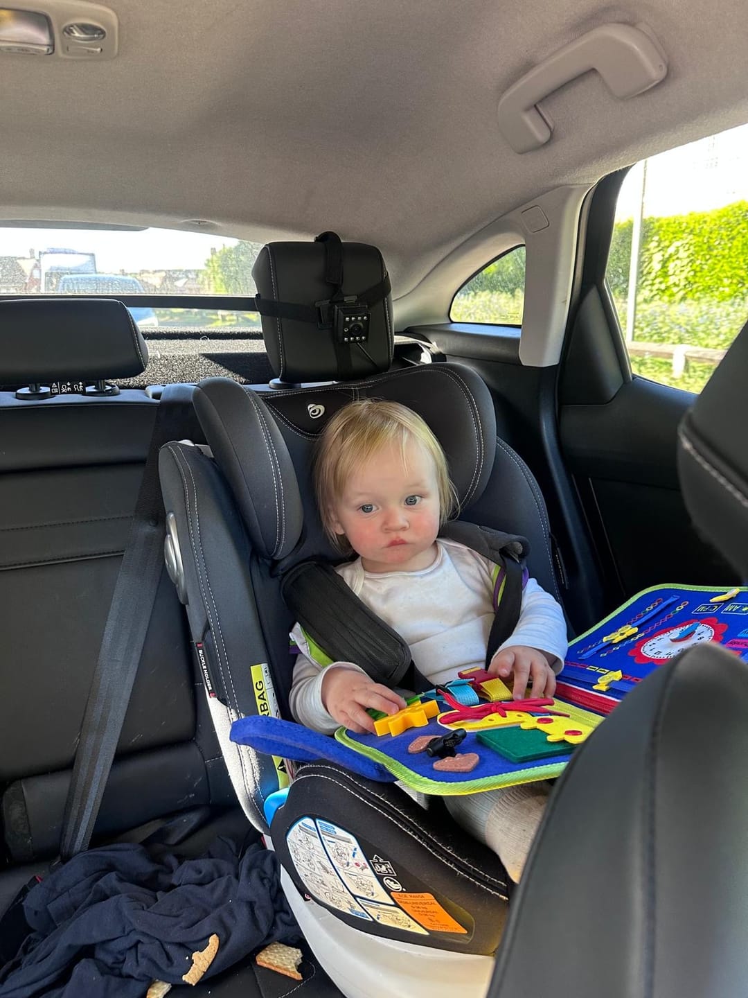 Customer photo review of BusyNest – Sensory Play Board for Little Learners
