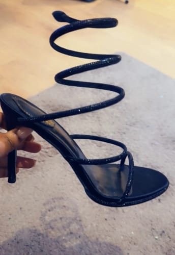 Customer photo review of Diamond strap heel