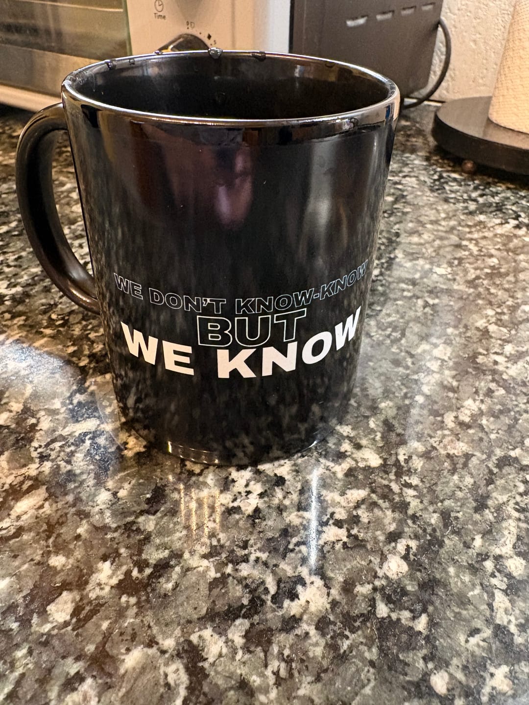 Customer photo review of We Know Mug