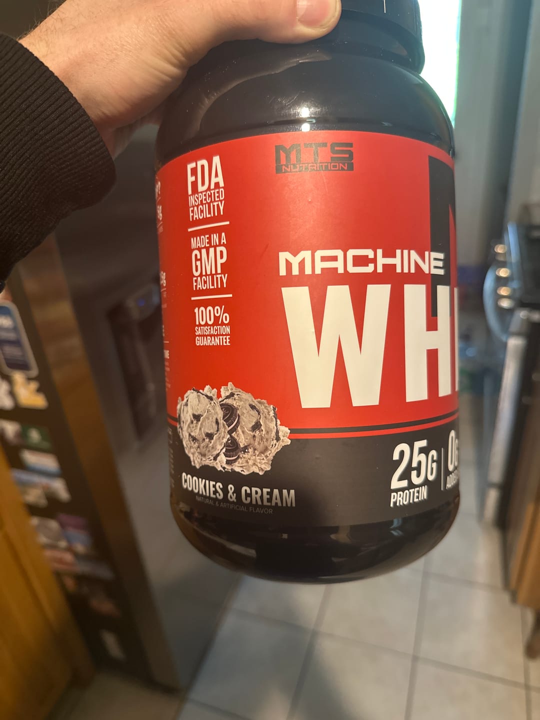 Customer photo review of Machine Whey Protein Powder