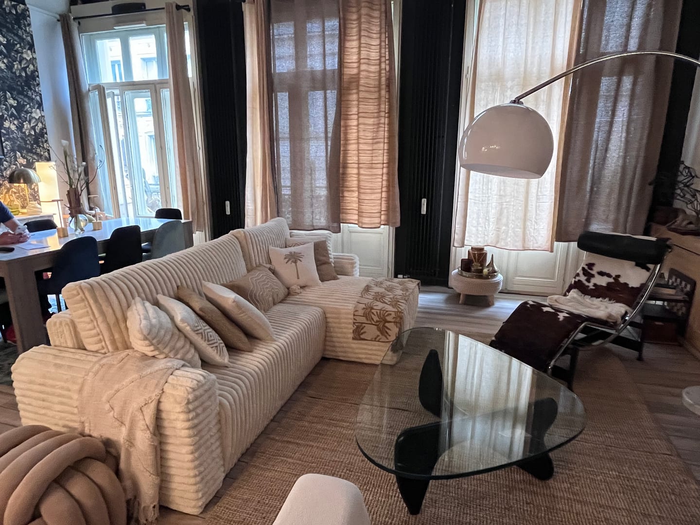 Customer photo review of Canapé d’angle convertible Marbeuf avec coffre – Velours côtelé ou bouclette