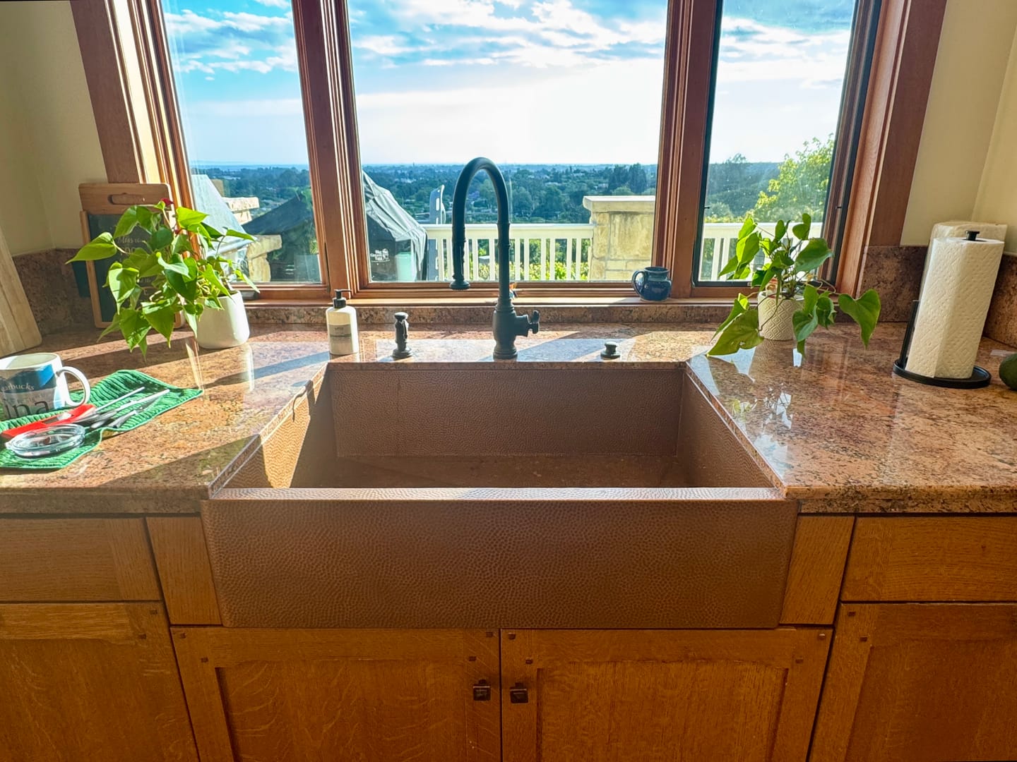 Customer photo review of Heritage Farmhouse Sink - Pure Copper