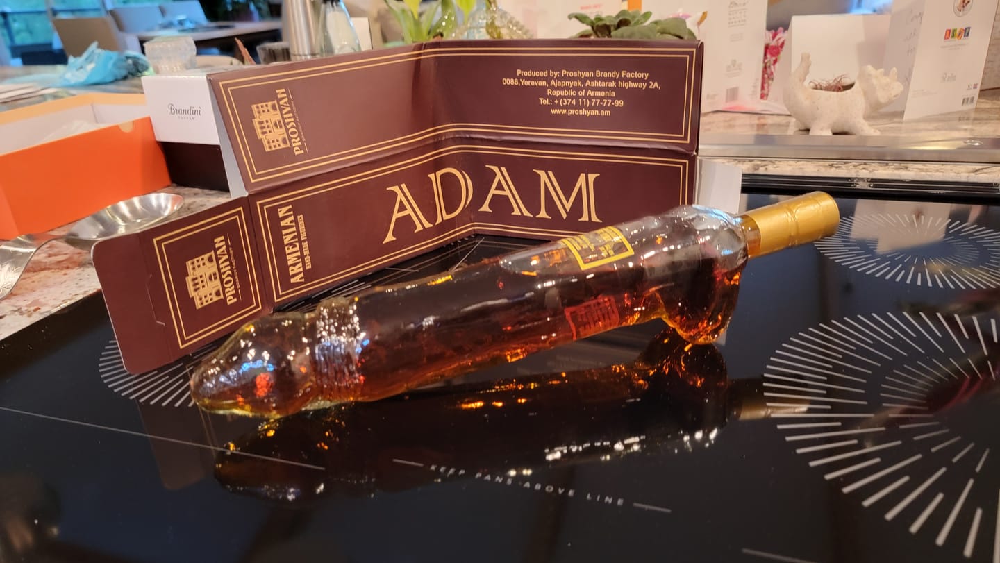 Customer photo review of ADAM 5YR VSOP BRANDY 375ML