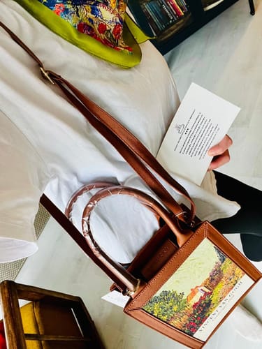 Customer photo review of Van Gogh Landscape Tablo Çanta