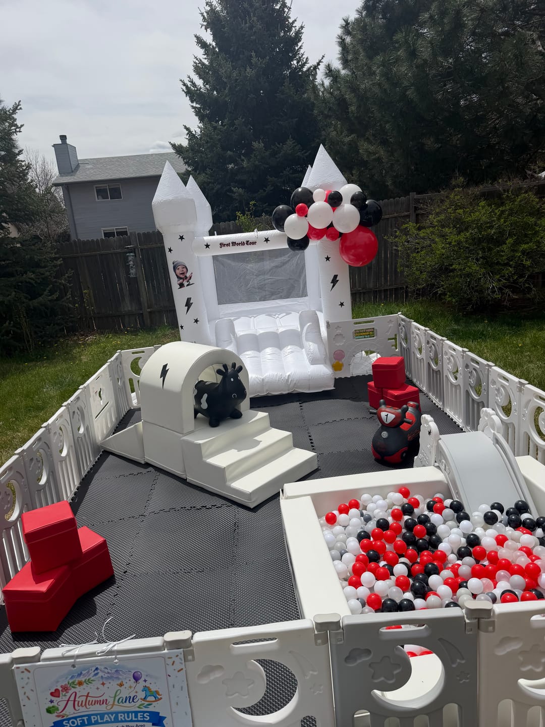 Customer photo review of Soft Play -Stair - Upper Bridge - Slider Climber Set