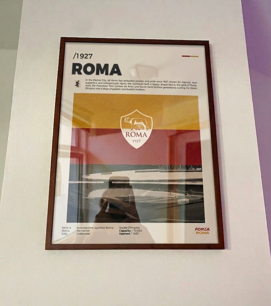 Customer photo review of Poster AS Roma