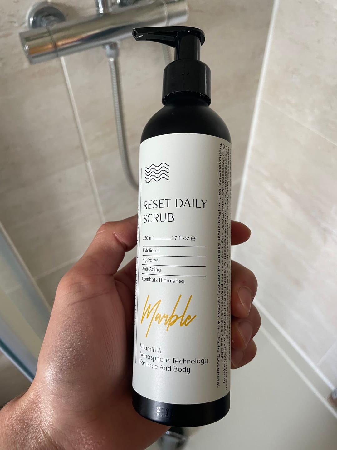 Customer photo review of Reset Daily Scrub