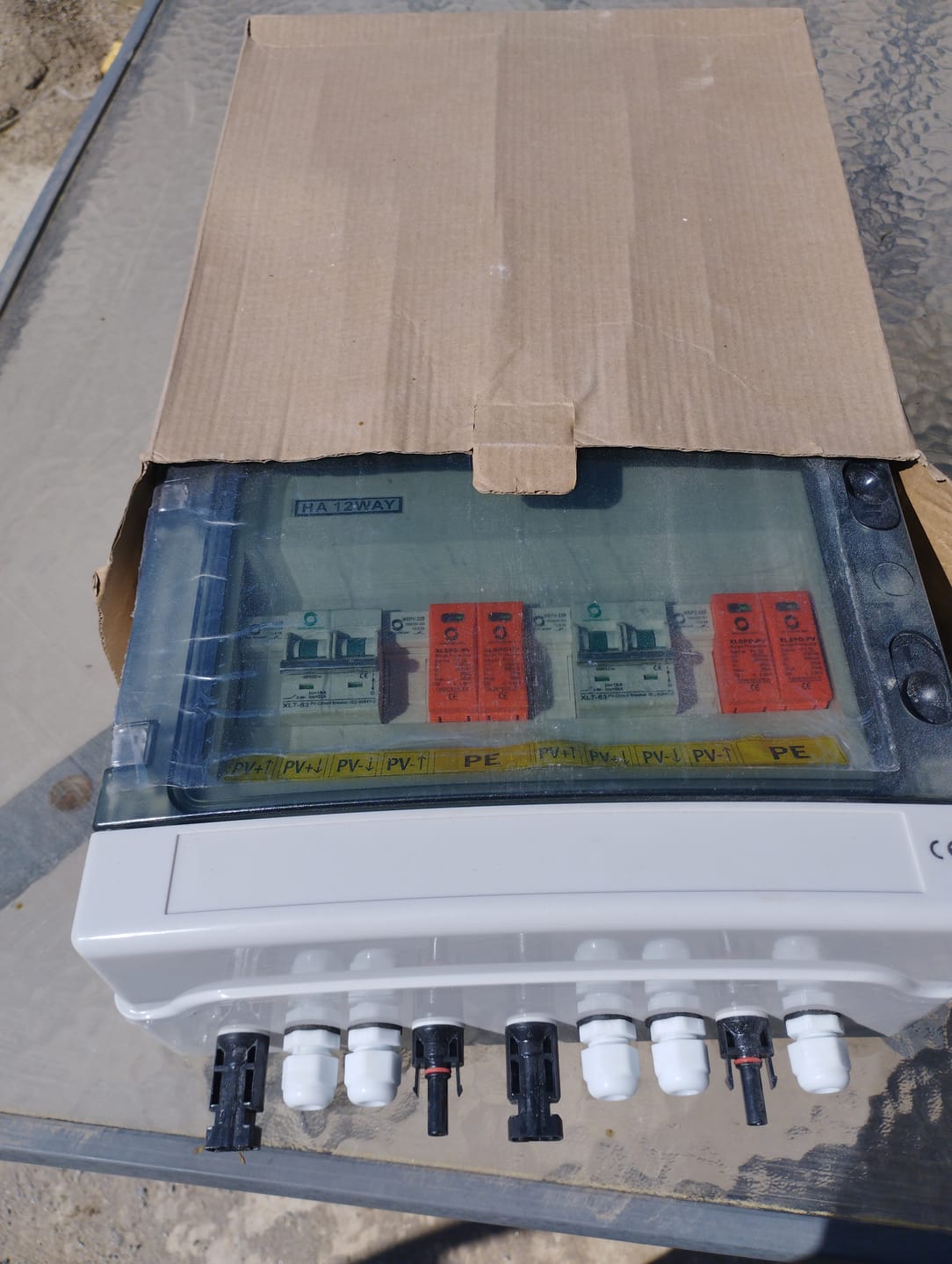 Customer photo review of Tablou sigurante pentru kiturile fotovoltaice 15A 500V cu doua stringuri