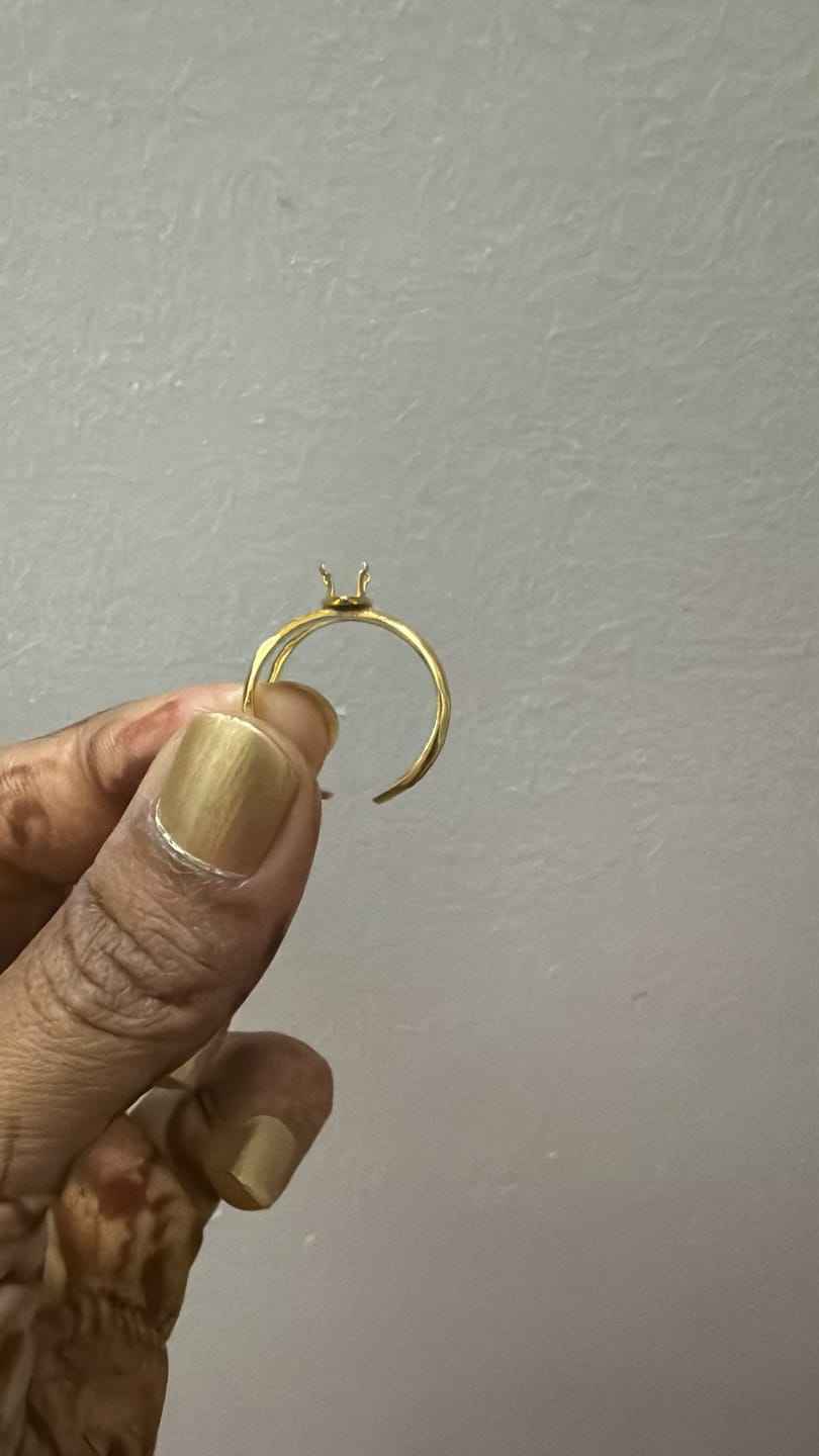 Customer photo review of Stacked Zirconia Gold Ring