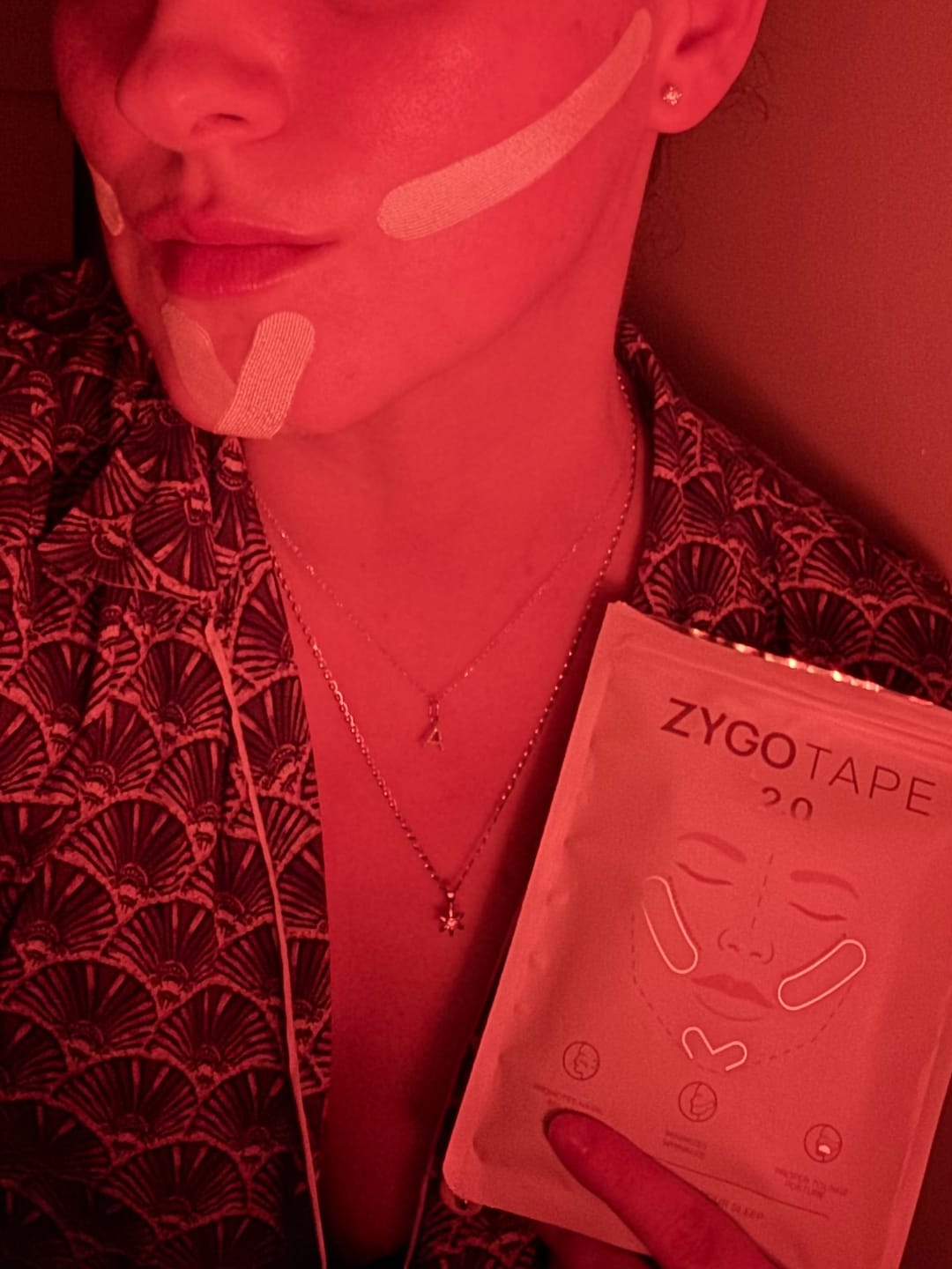 Customer photo review of Zygo Tape - Facial Sculpting & Anti-Aging Tape