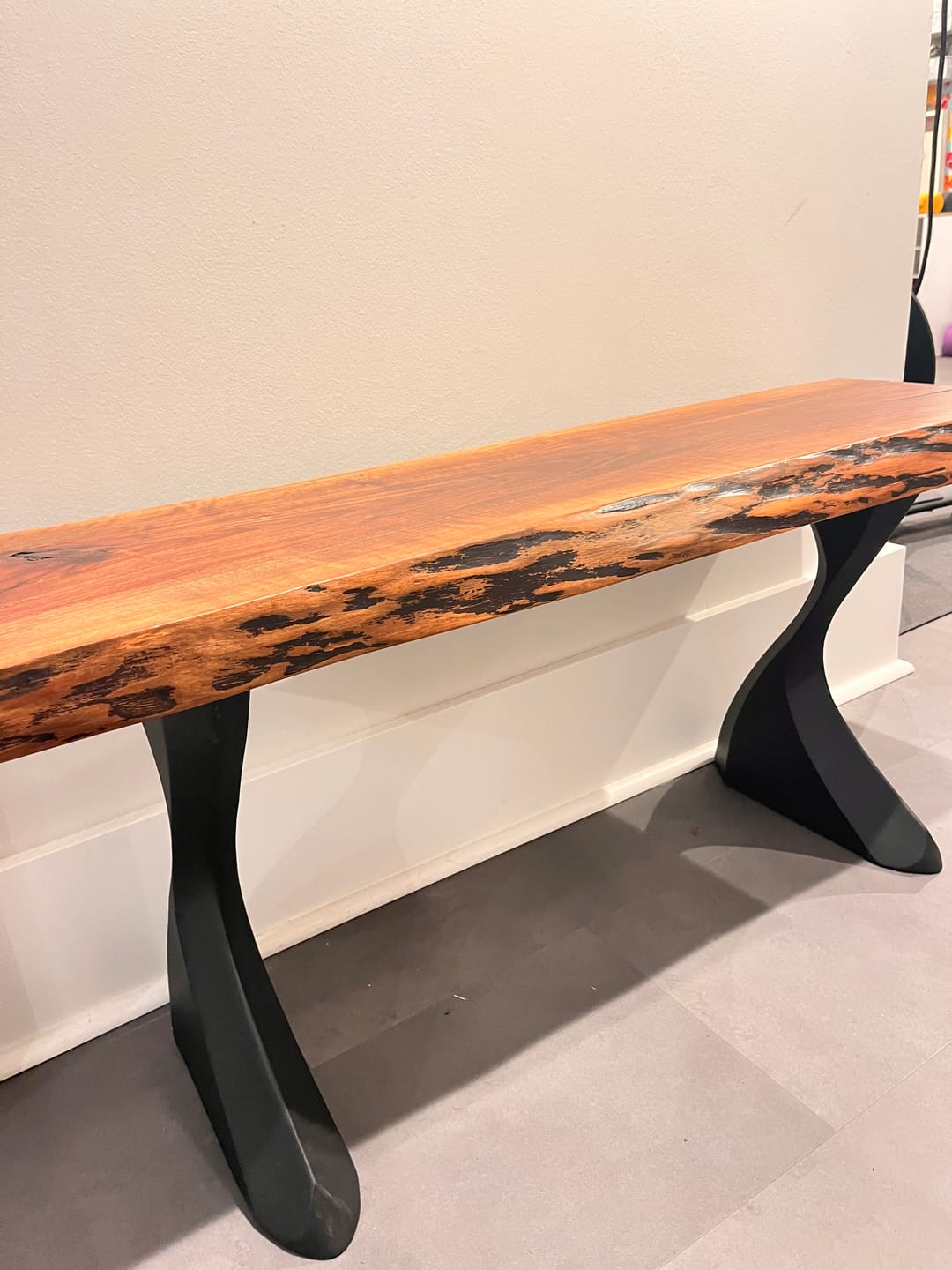 Customer photo review of Bench Legs 122 Botas 16" H Minimalist Metal Furniture