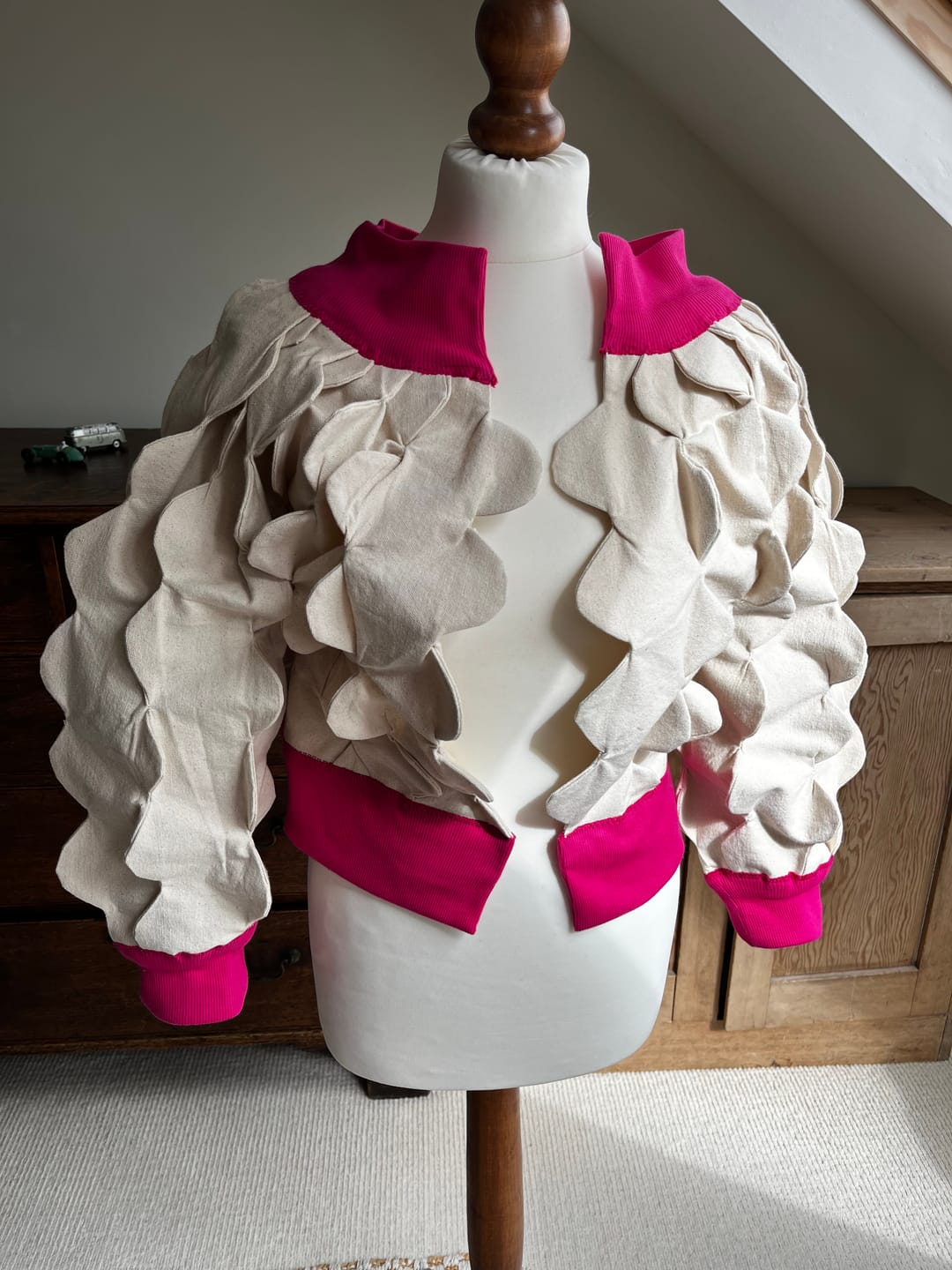 Customer photo review of Ribbed Tubular Cuffing Fabric