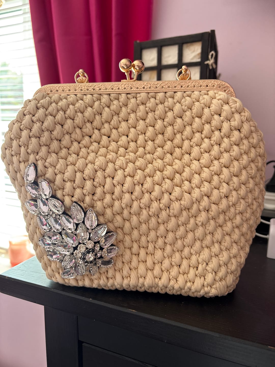 Customer photo review of CrochetPark™ Lotus Handbag DIY KIT