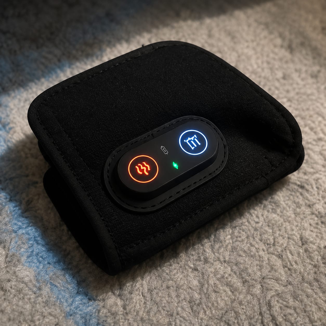Customer photo review of ReliefPulse™ Pro Therapy Wrap with Heat & Compression