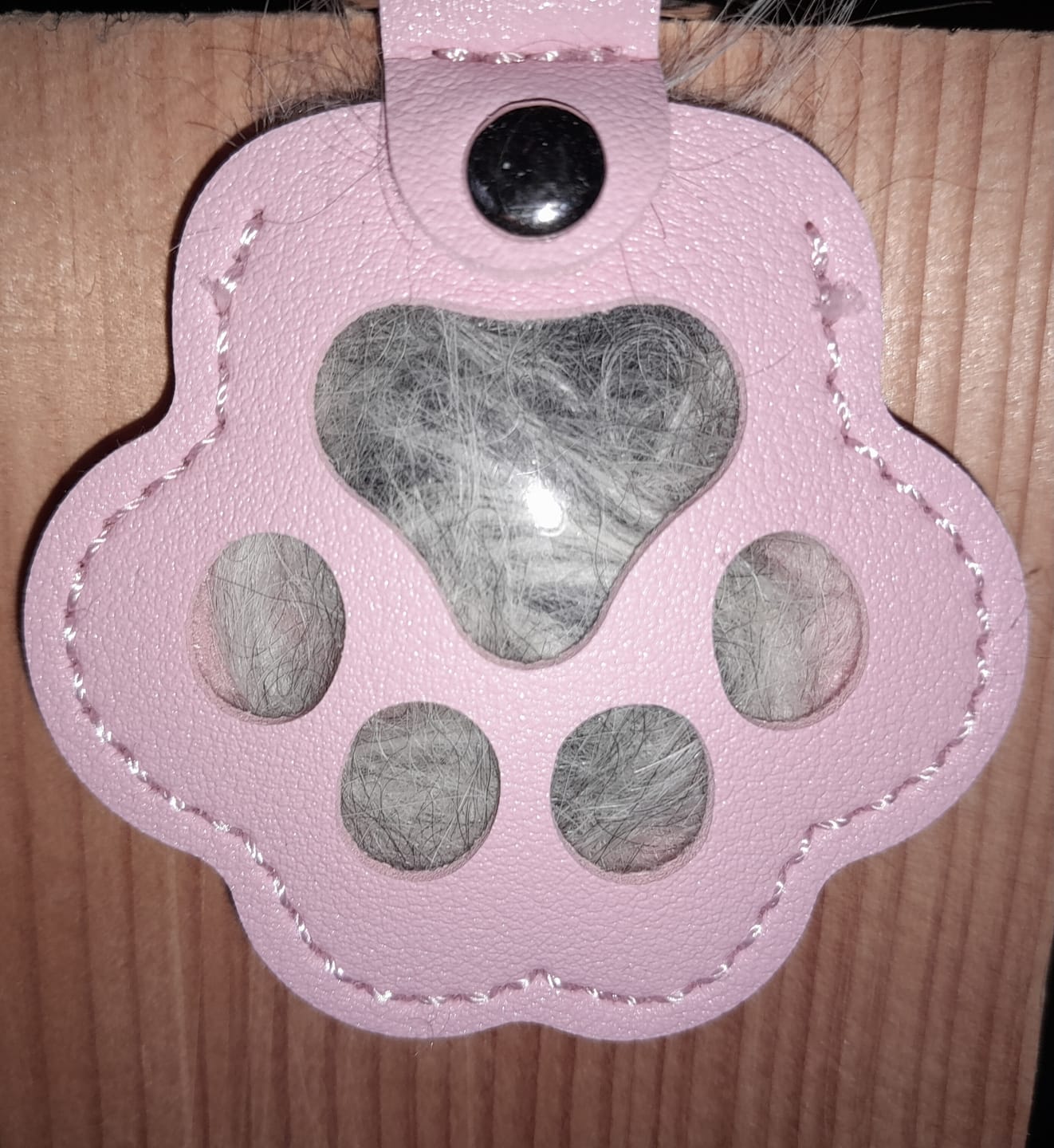 Customer photo review of FurEver With You – Pet Hair Keepsake Keyring