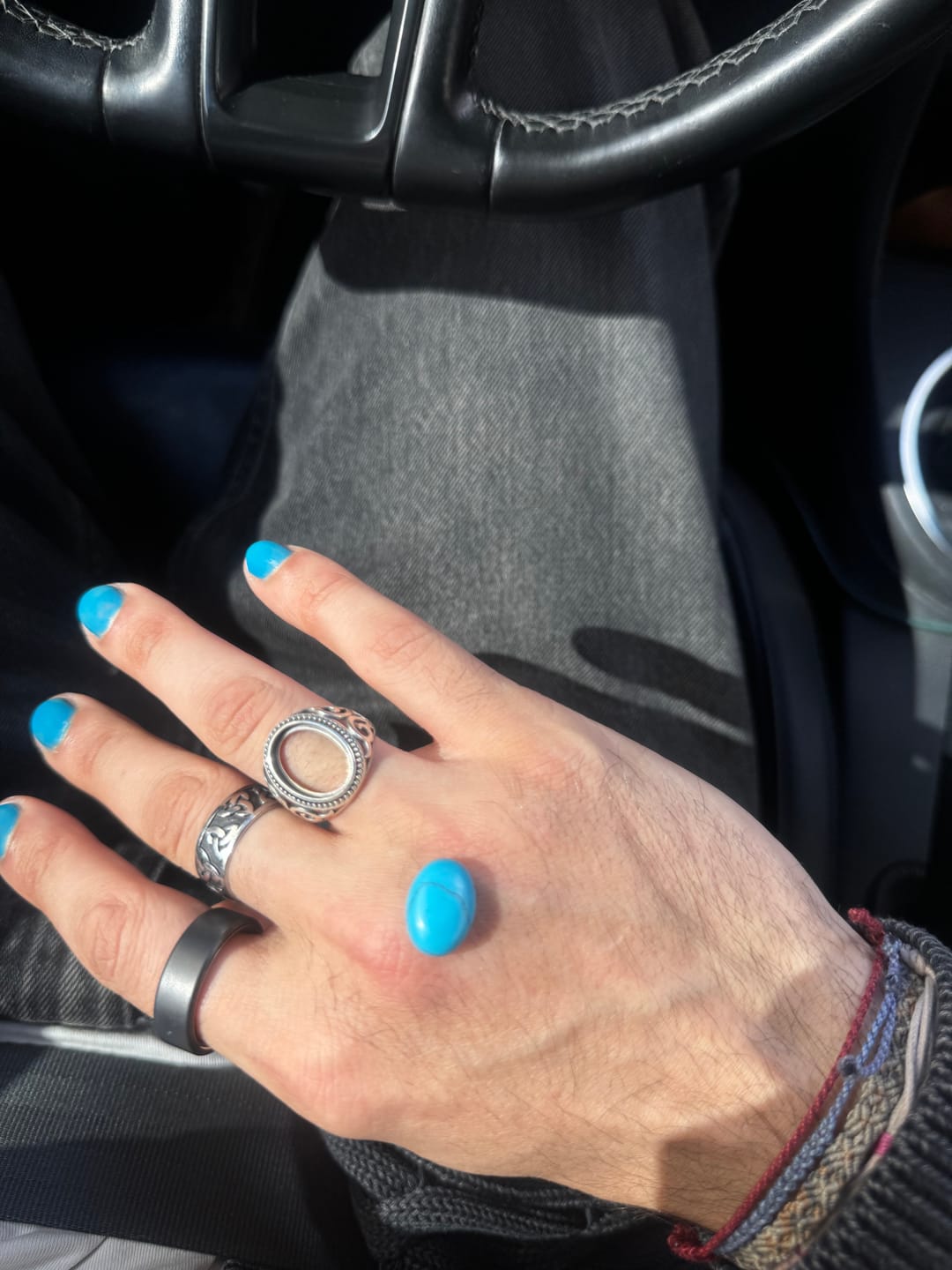 Customer photo review of BLUE EYES. - 925 STERLING SILVER