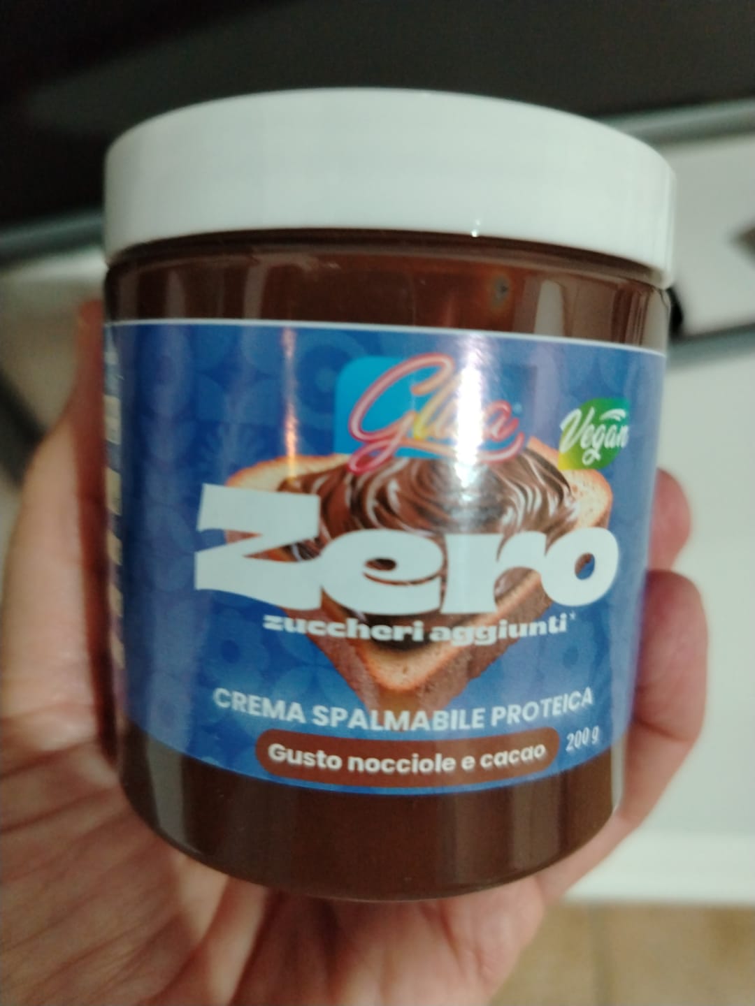 Customer photo review of Crema proteica alla nocciola e cacao