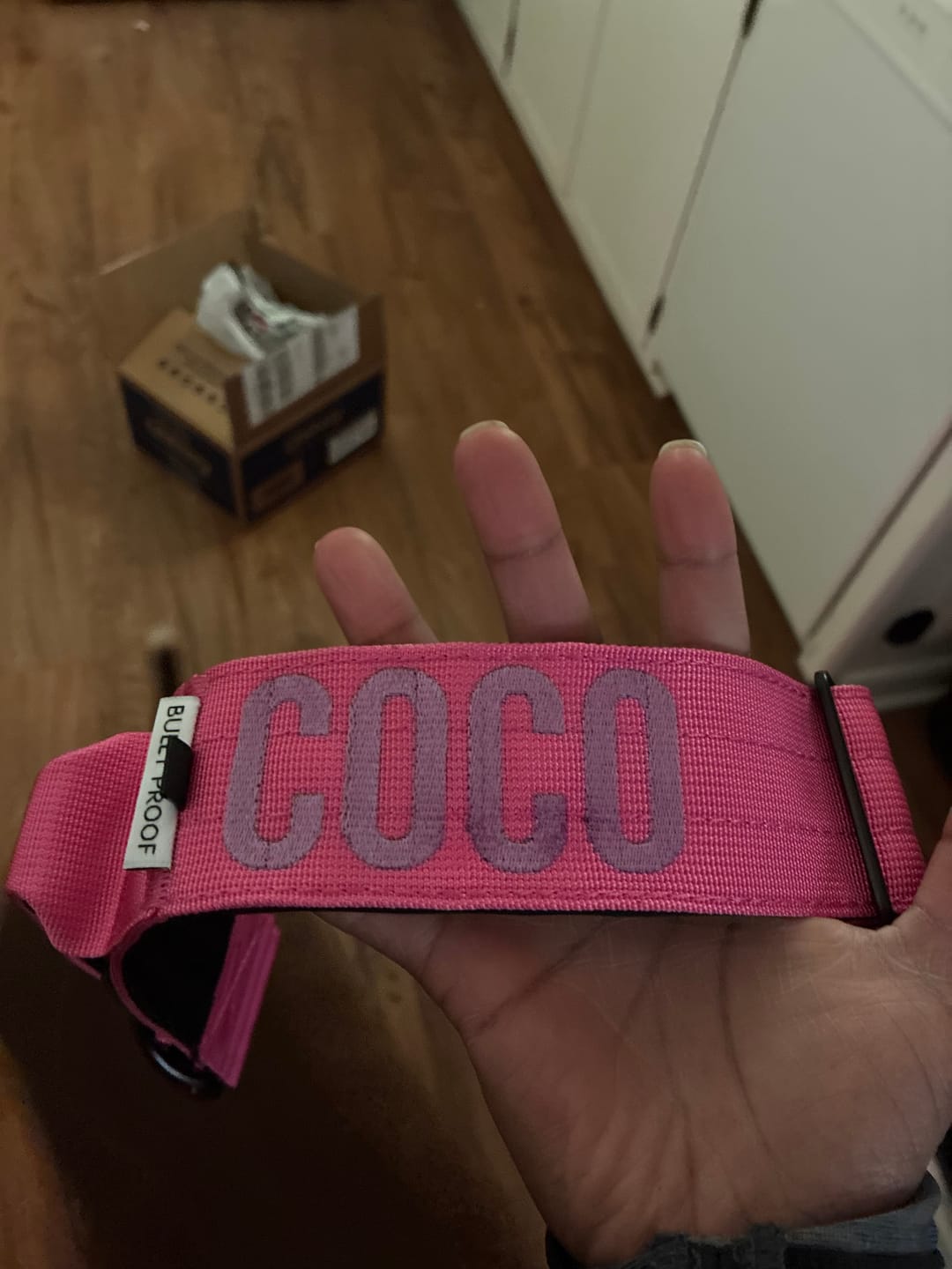 Customer photo review of Pink Bully Proof Collar