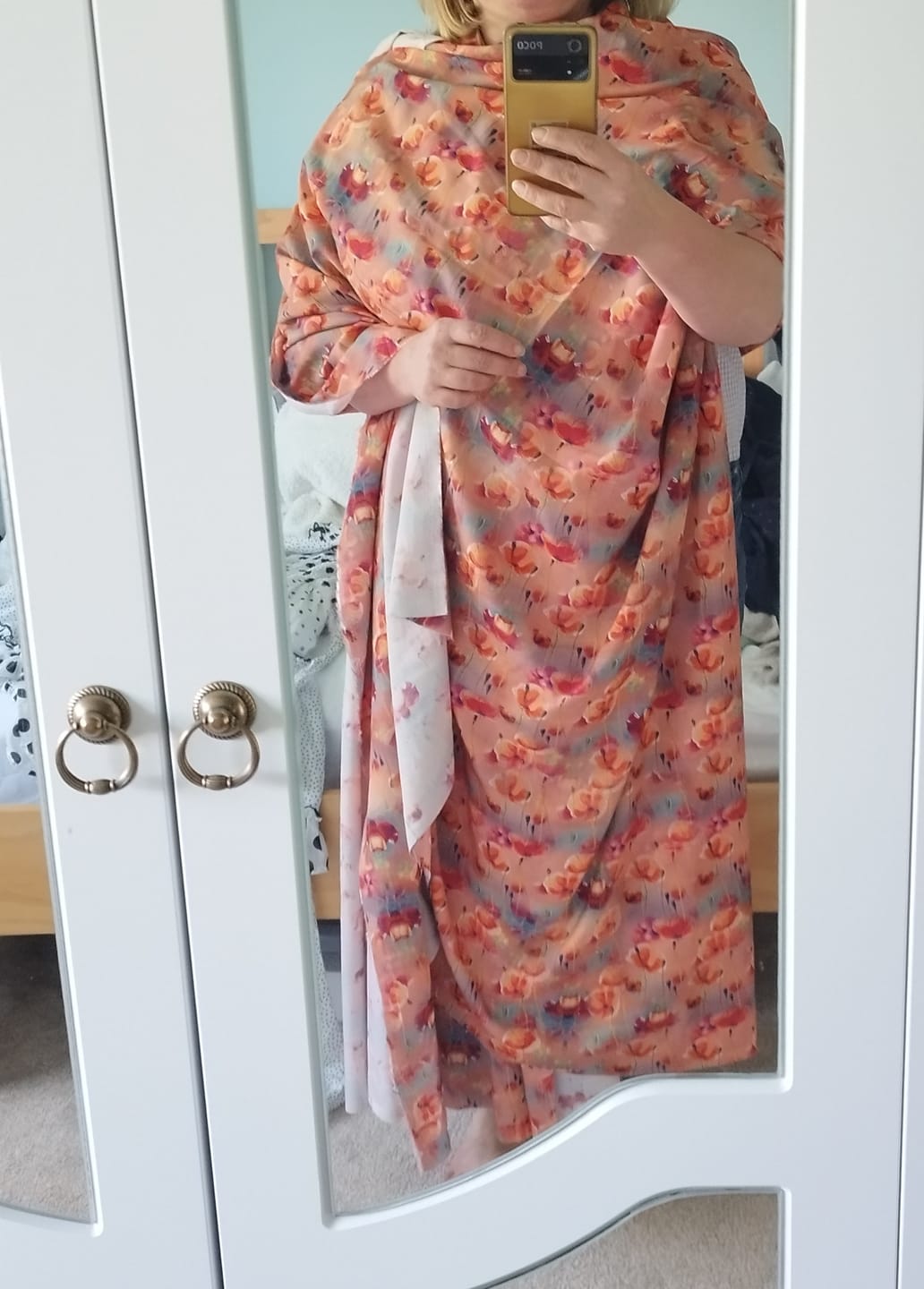 Customer photo review of Dancing Wildflowers Viscose Poplin Fabric