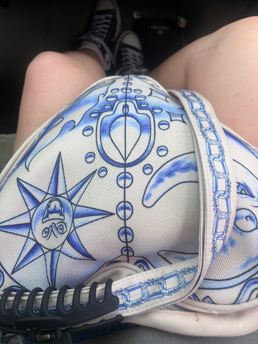 Customer photo review of COSMIC HEART TOTE BAG