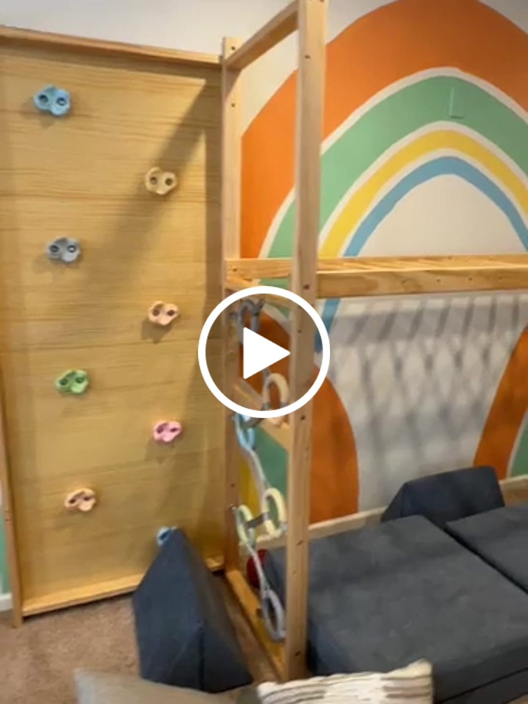 Customer video review of Monkey Bar Attachment – For 79 Inch MODULAR Walnut Swedish Ladder