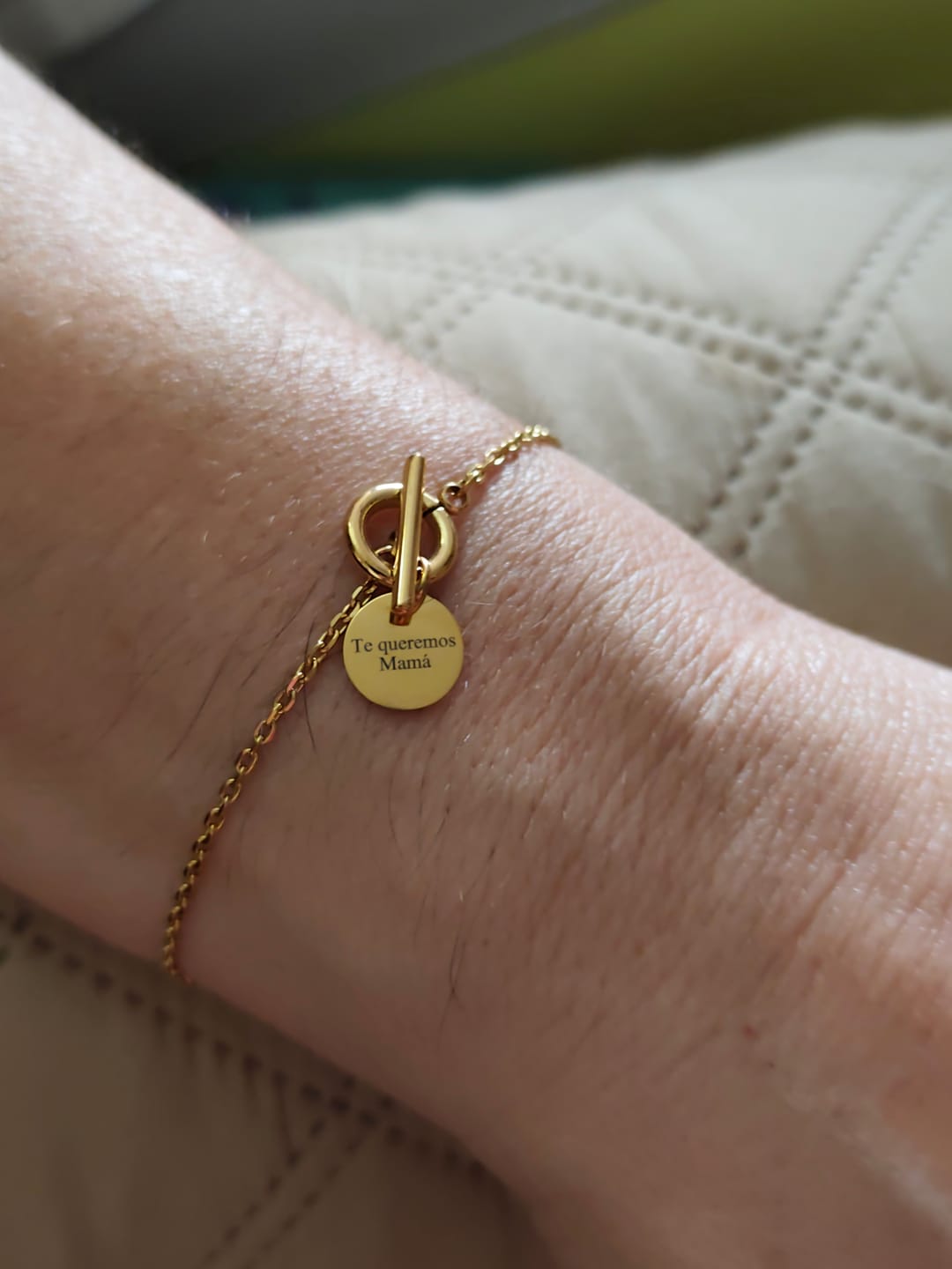 Customer photo review of Pulsera Coraje - Personalizado