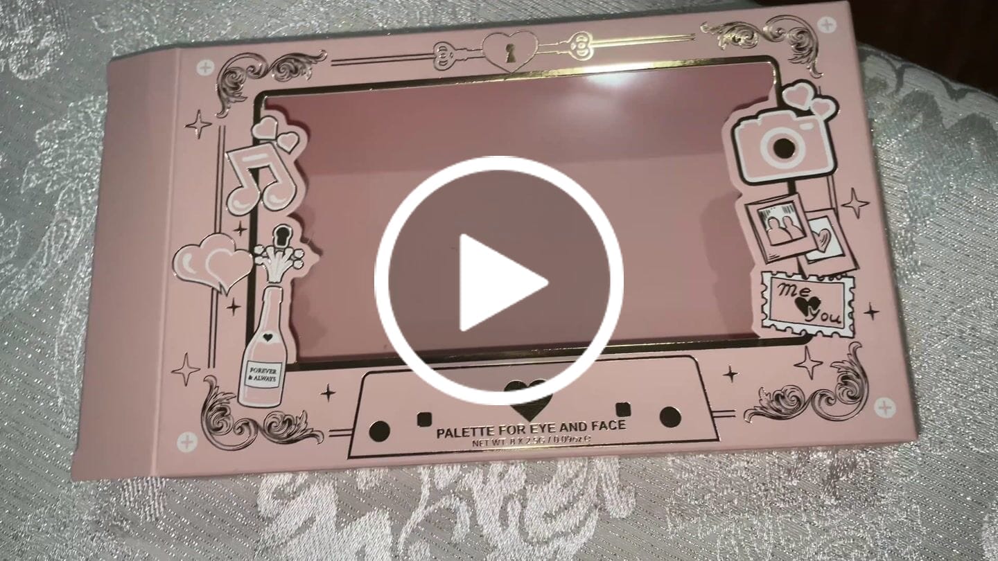 Customer video review of Love Tapes Palette