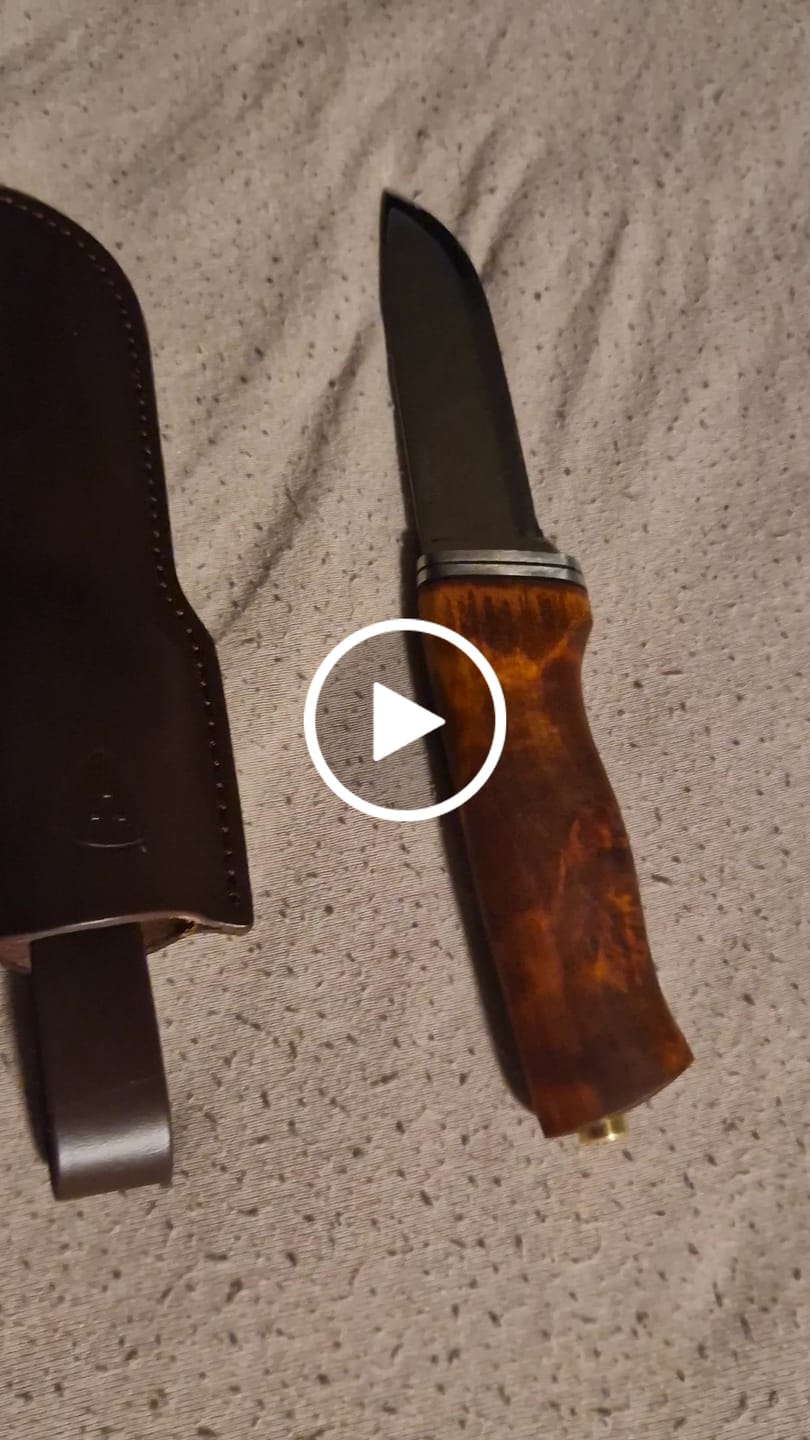Customer video review of HELLE Alden Jaktkniv 105 mm